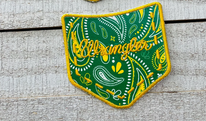 Wrangler Pocket John Deere Paisley Patch