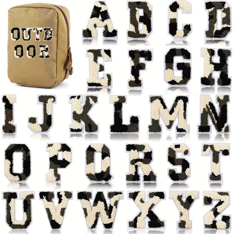 Camo Letter Patches