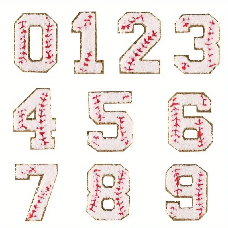 Baseball Number Patches