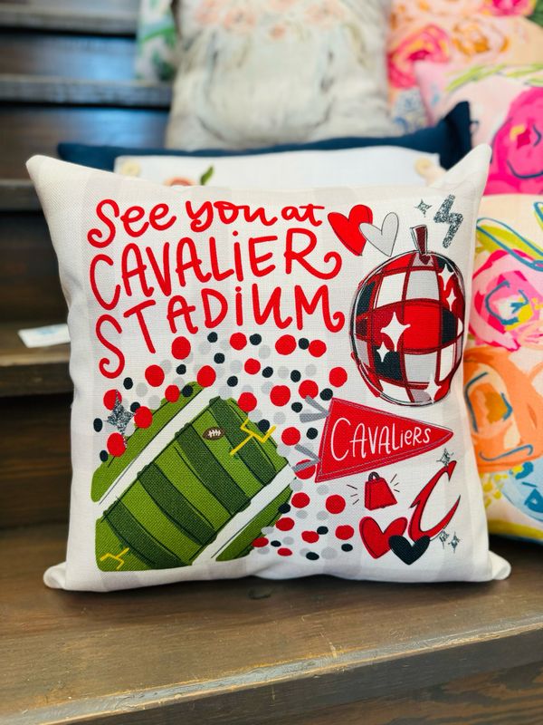 See You At Cavalier Stadium Pillow