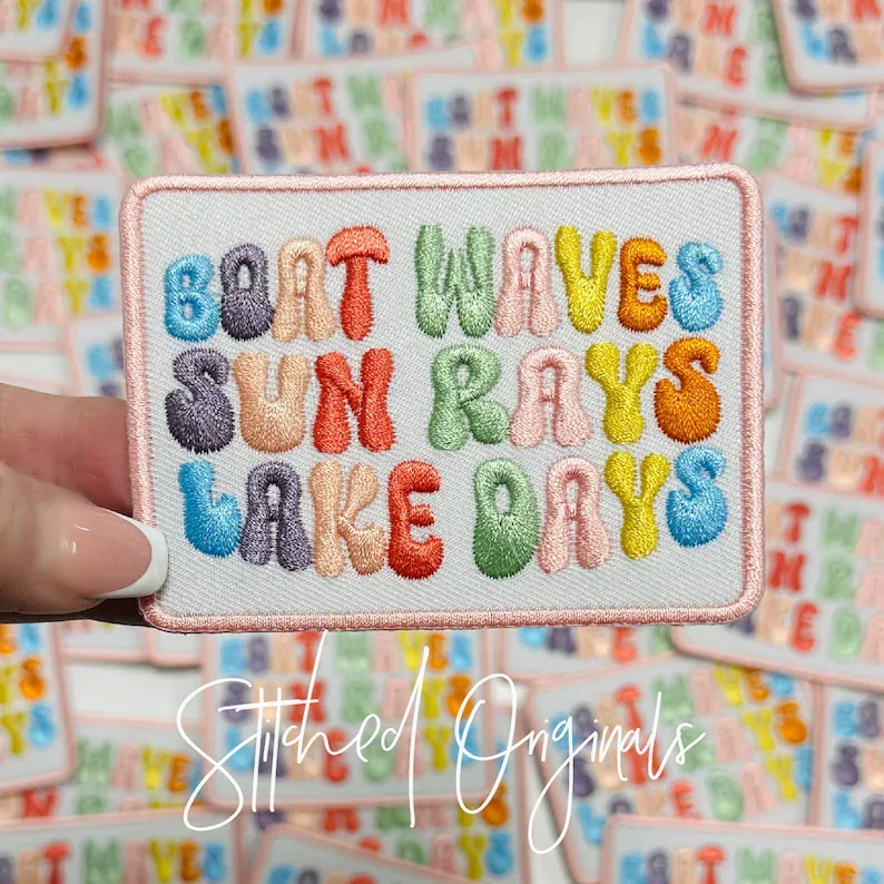 Boat Waves, Sun Rays, &amp; Lake Days Patch