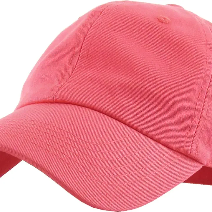 Low Profile Baseball Cap-Coral