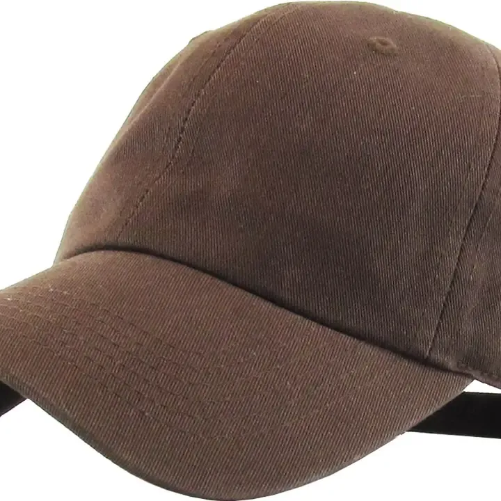 Low Profile Baseball Cap-Brown