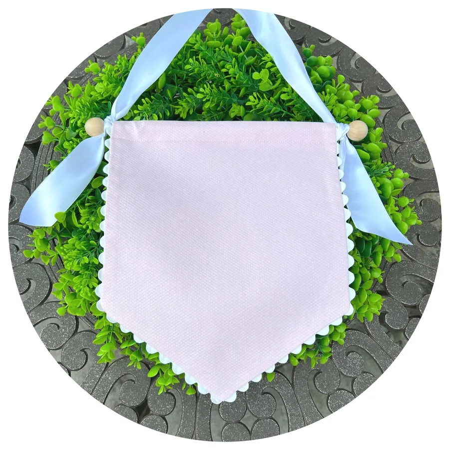 Pink Banner w White Trim