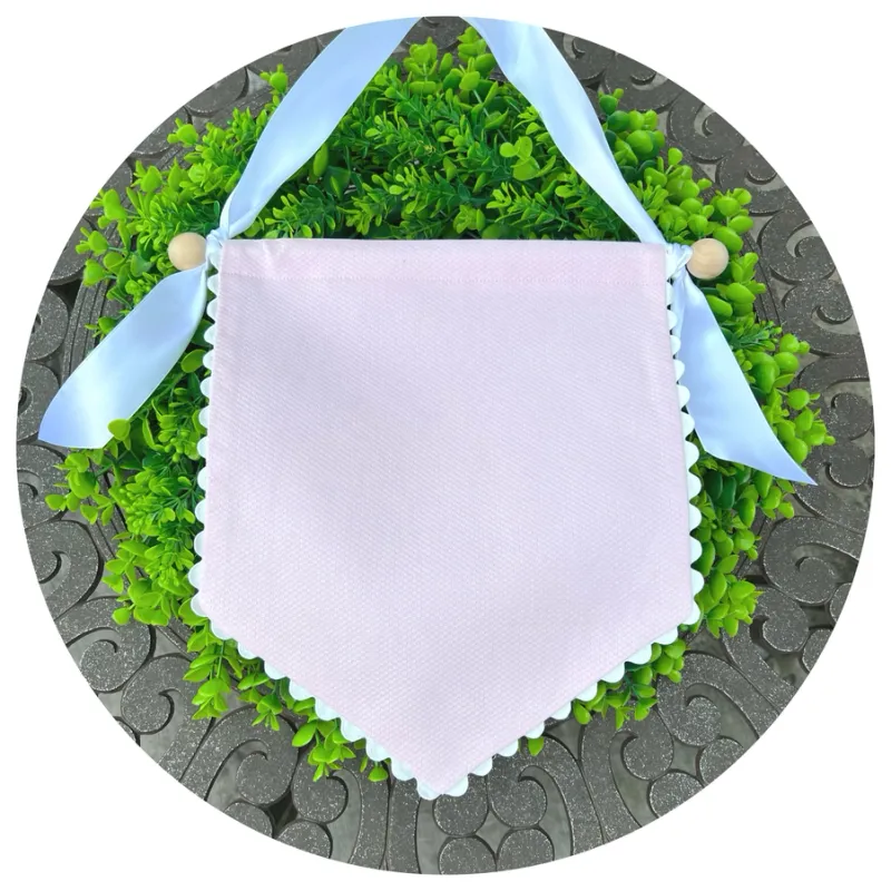 Pink Banner w White Trim