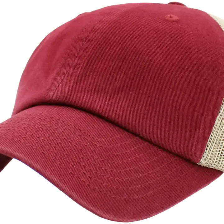 Classic Mesh Baseball Cap-Bur/KHK