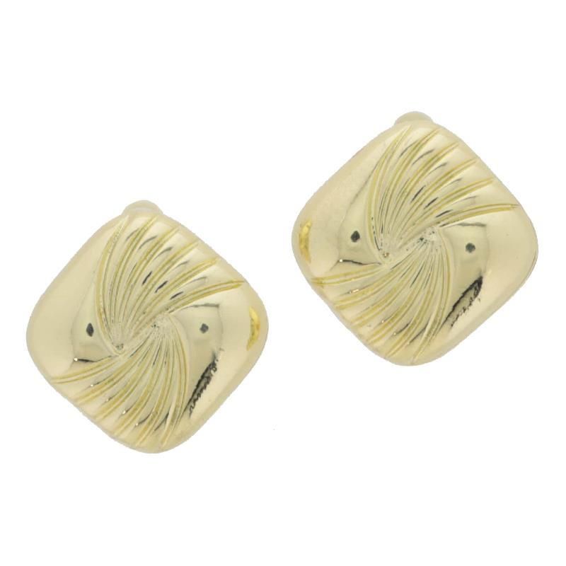 Classic Gold Clip On Earrings