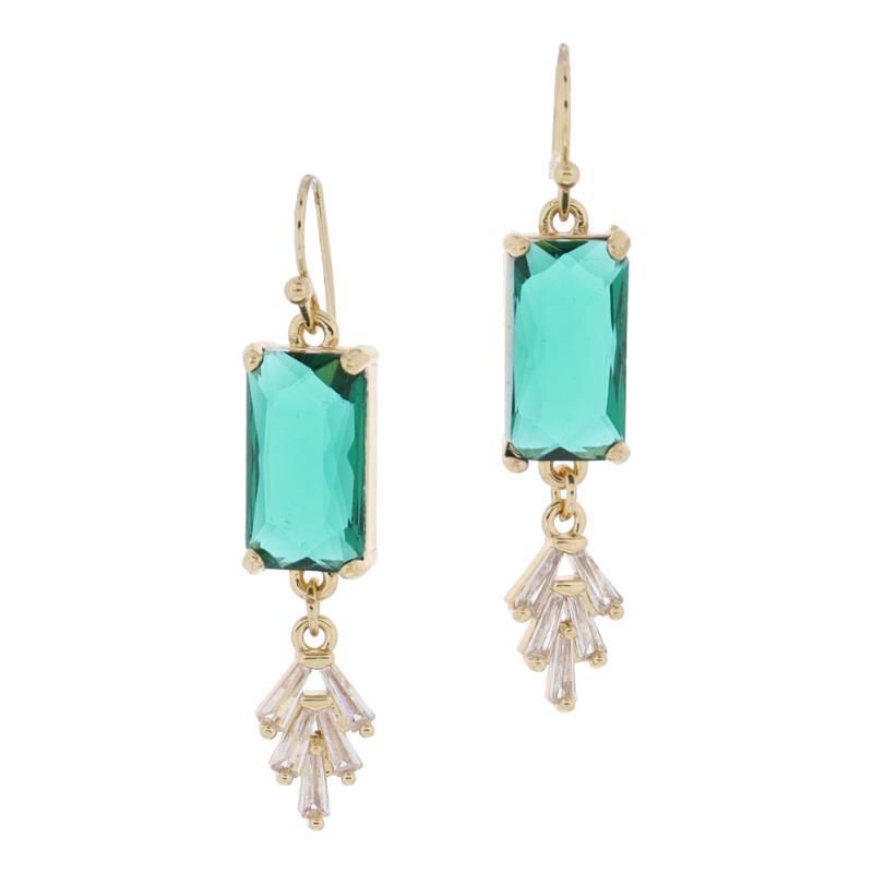 Emerald Crystal Earrings