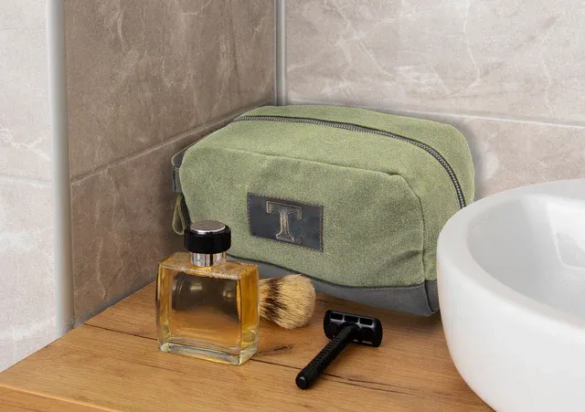 Zeppro Olive Toiletry Shave Bag- TN