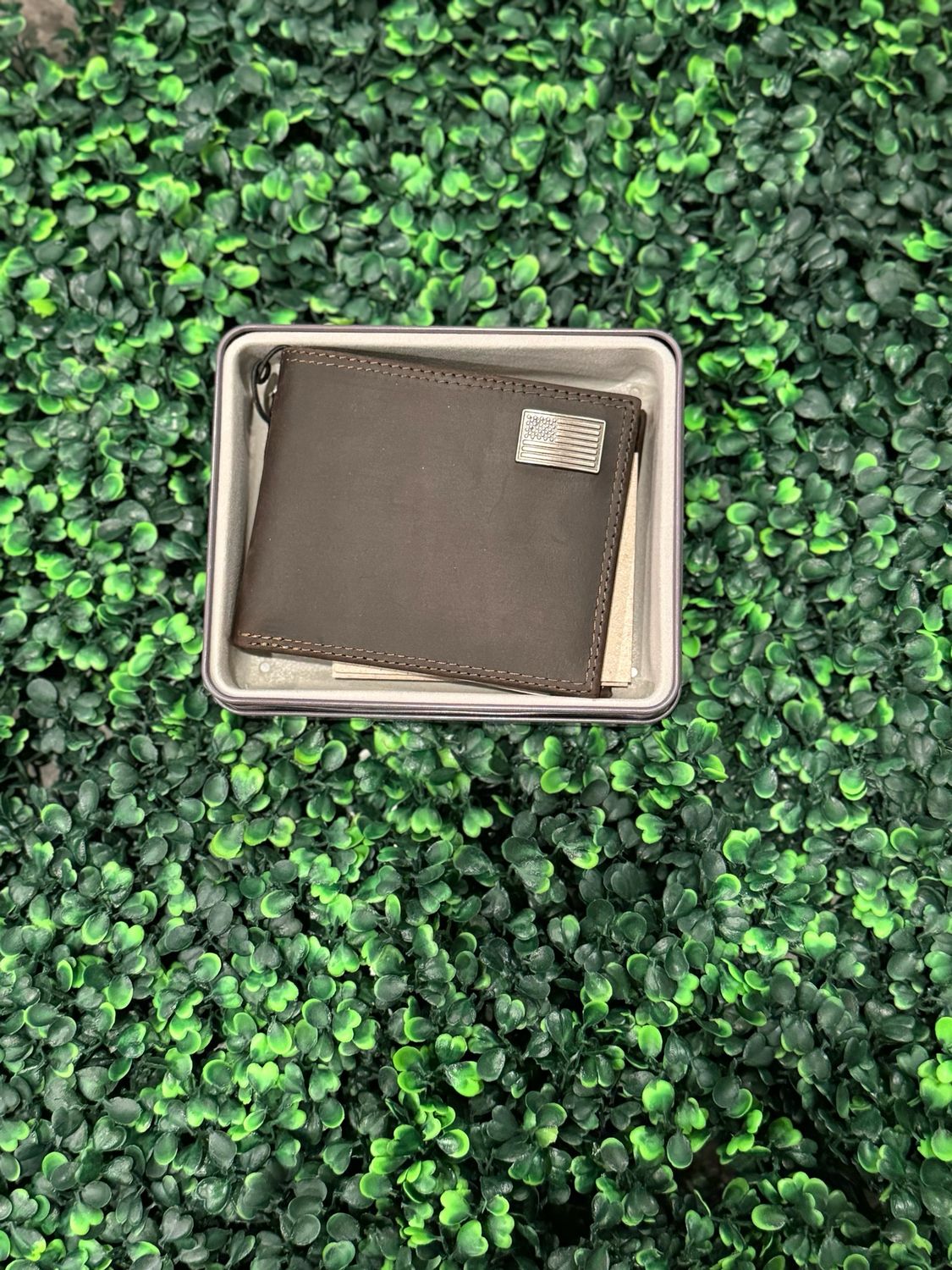 Zeppro Brown Bifold- USA Flag