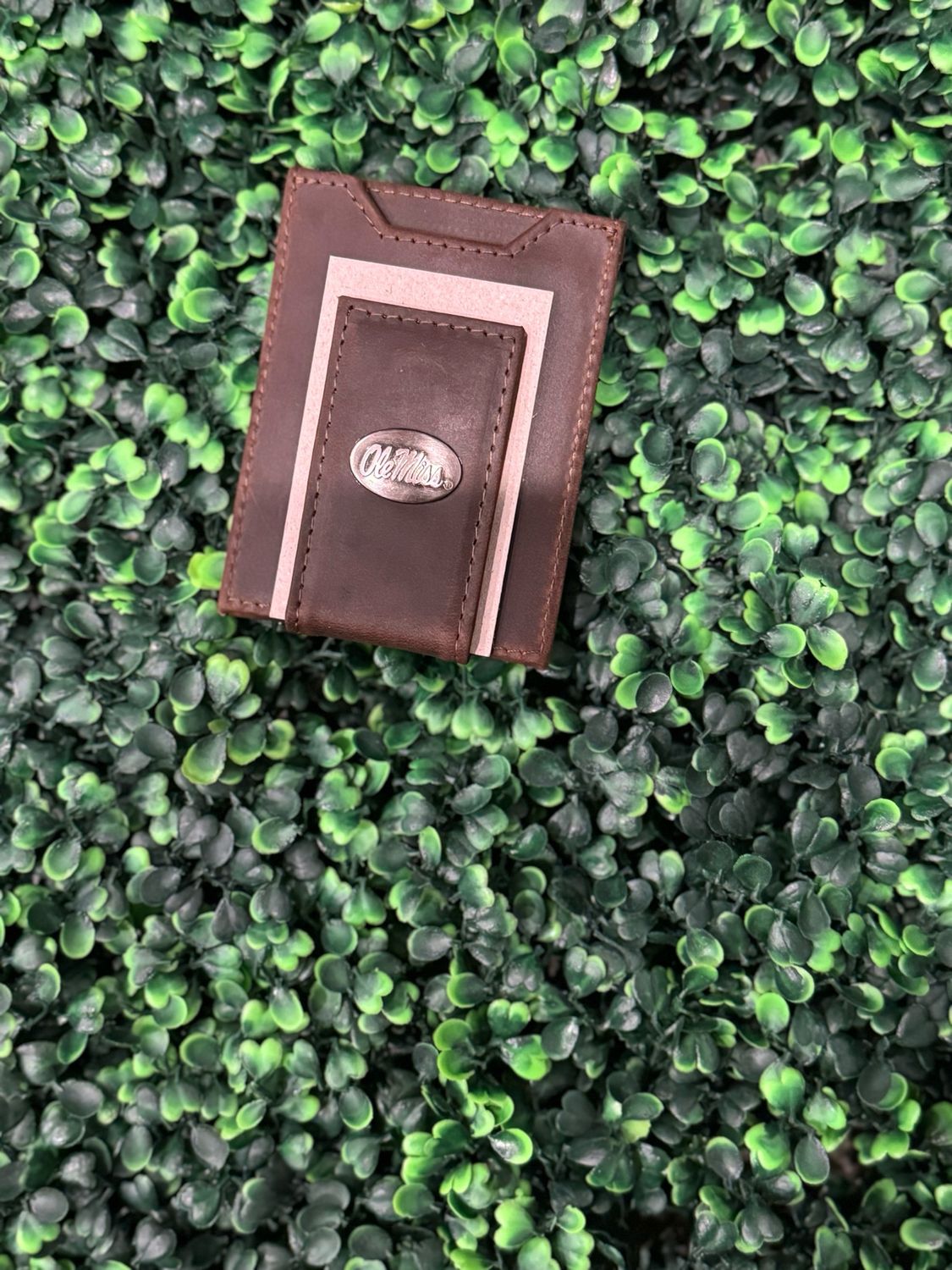 Zeppro Brown Money Clip-Ole Miss