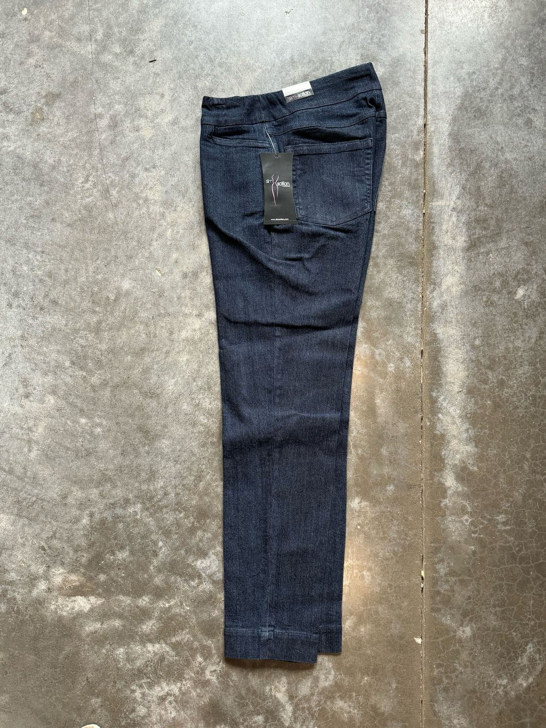 Denim Pull On Ankle Pant