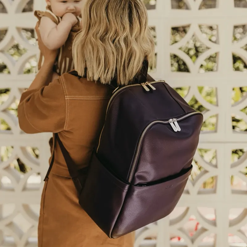 Multitasker Nappy Backpack-Mulberry