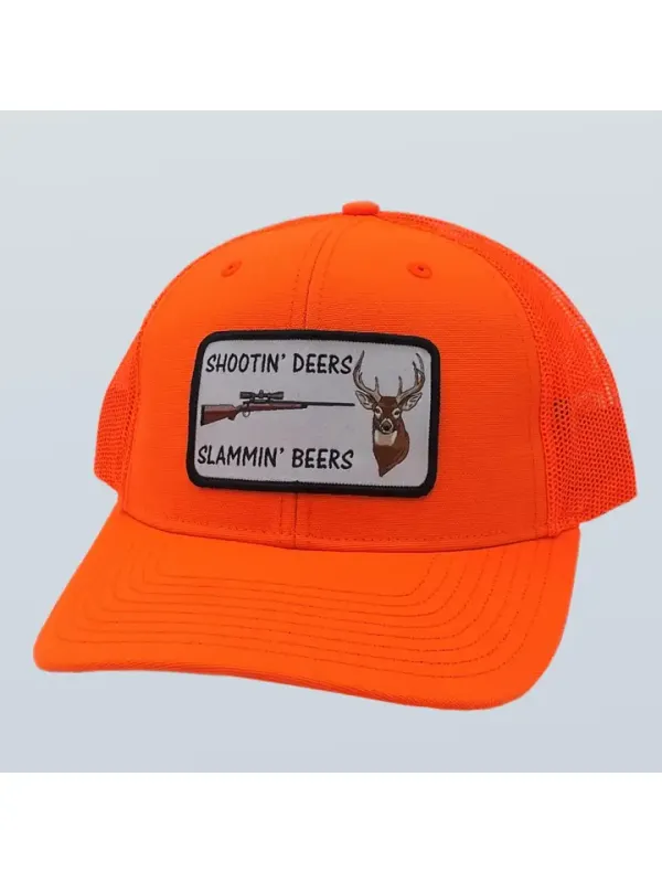 Shootin' Deer Patch Hat
