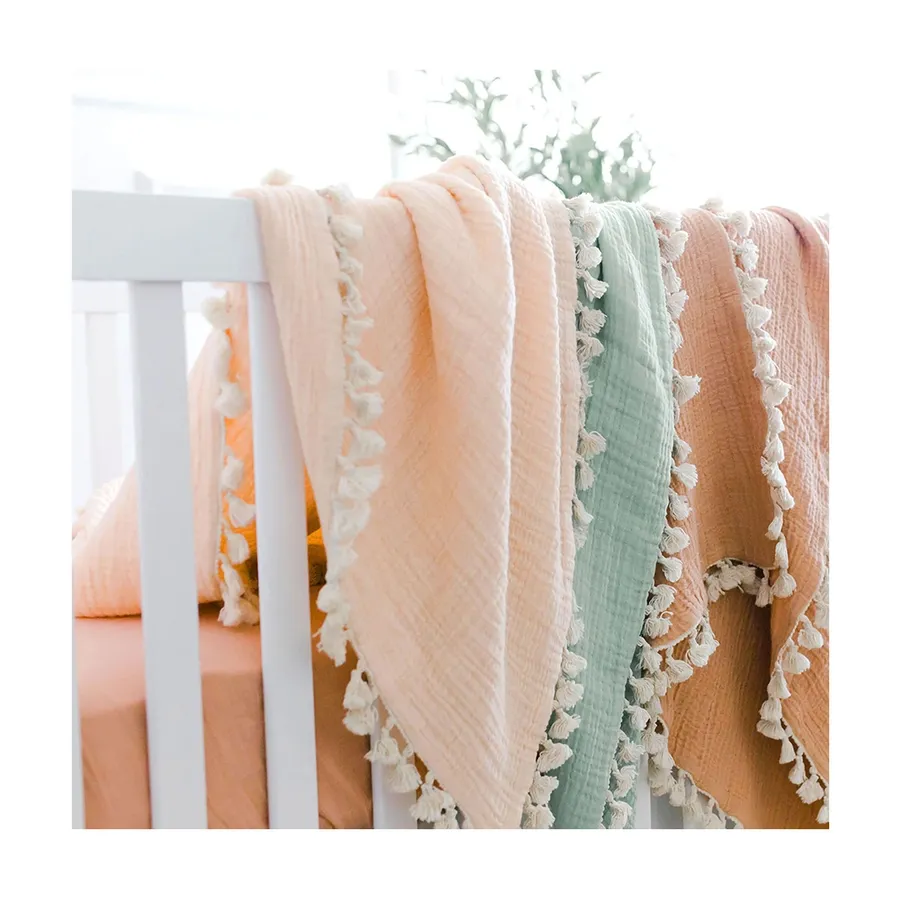 6 Layer Muslin Blanket-Desert Rose