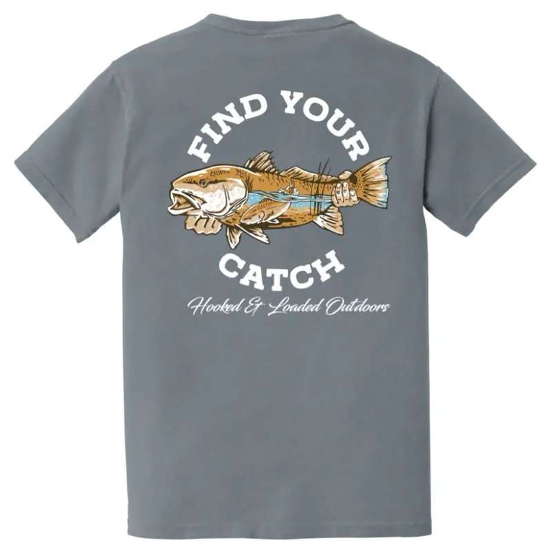 Find Your Catch Pocket Tee