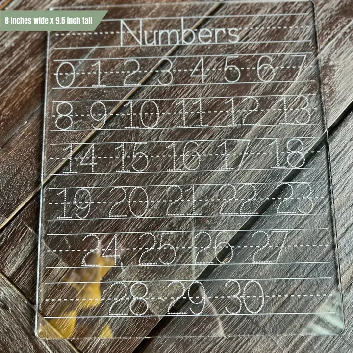 CS Dry Erase Number Trace Boards