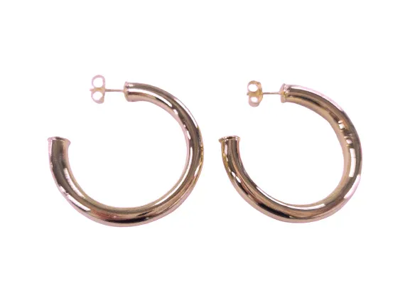 CS Chantal Hoops-Shiny Rose Gold