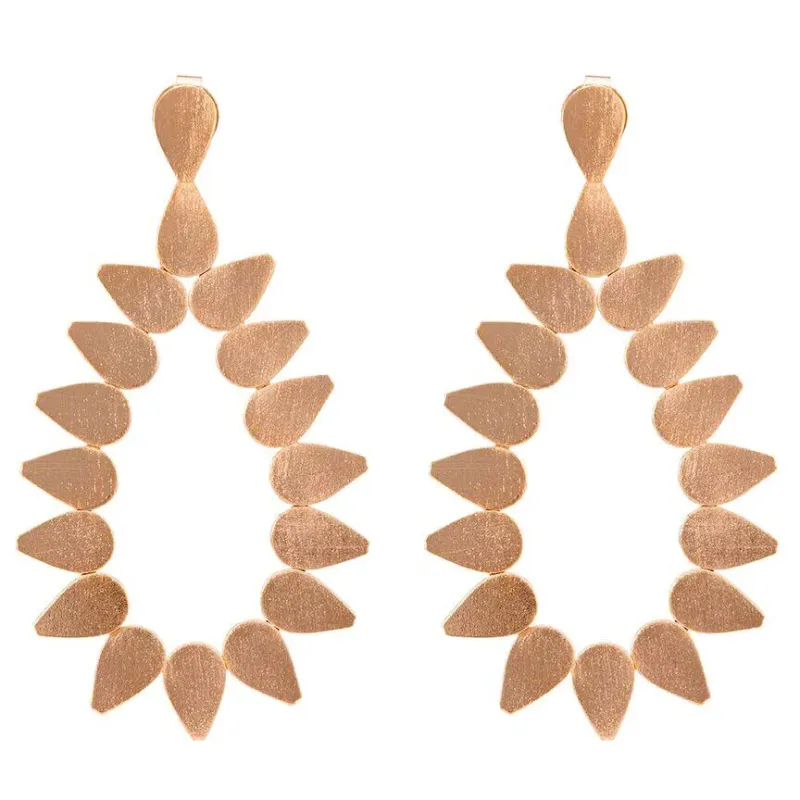 CS Livia Earrings-Brushed Rose Gold