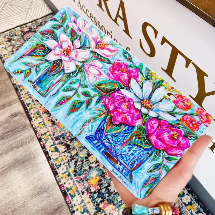 Floral Bouquets License Plate