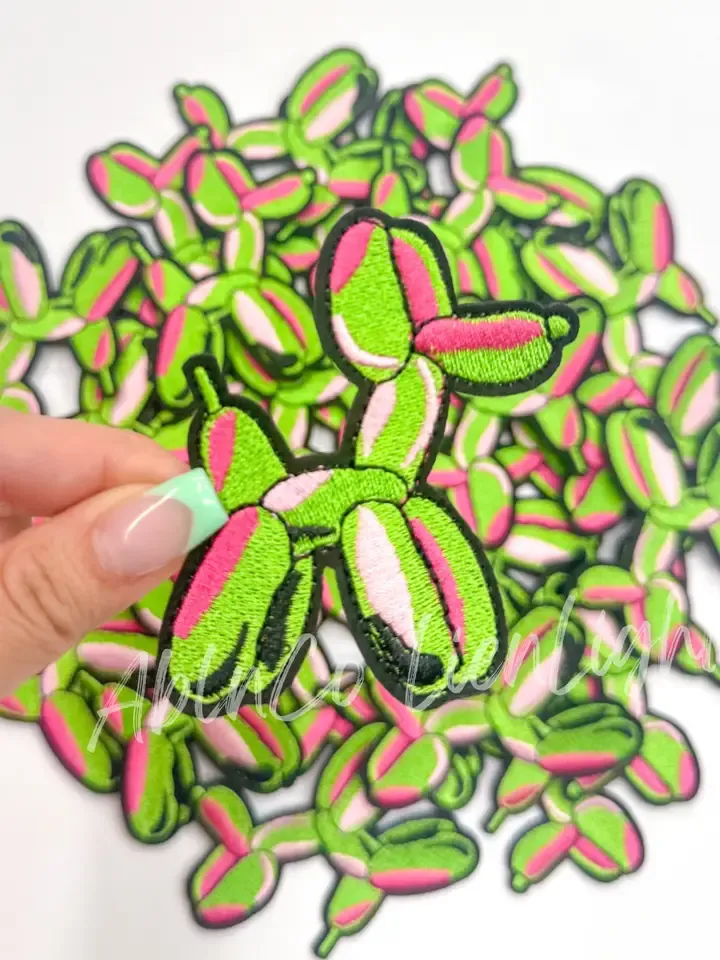 Neon Green Ballon Dog Patch