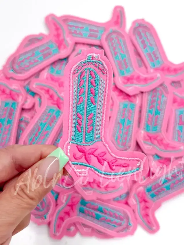 Pink Turq. Boot Patch