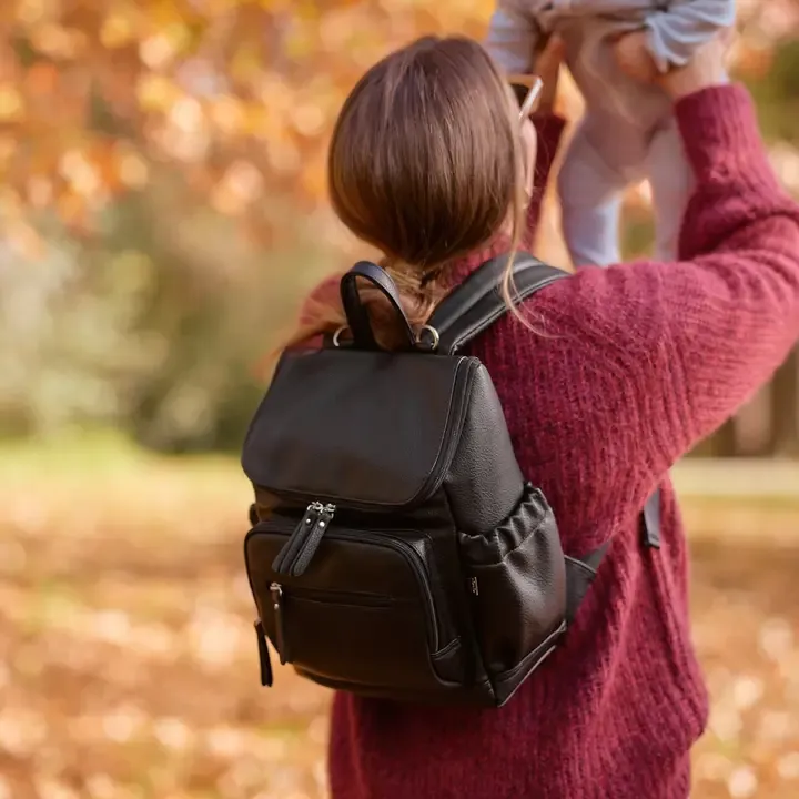 Signature Mini Backpack-Black