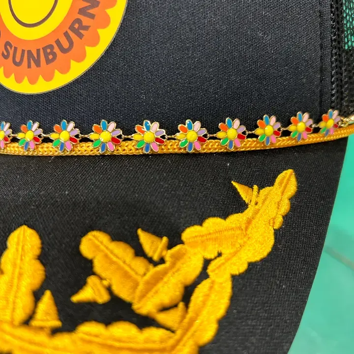 Multi Color Daisy Hat Chain