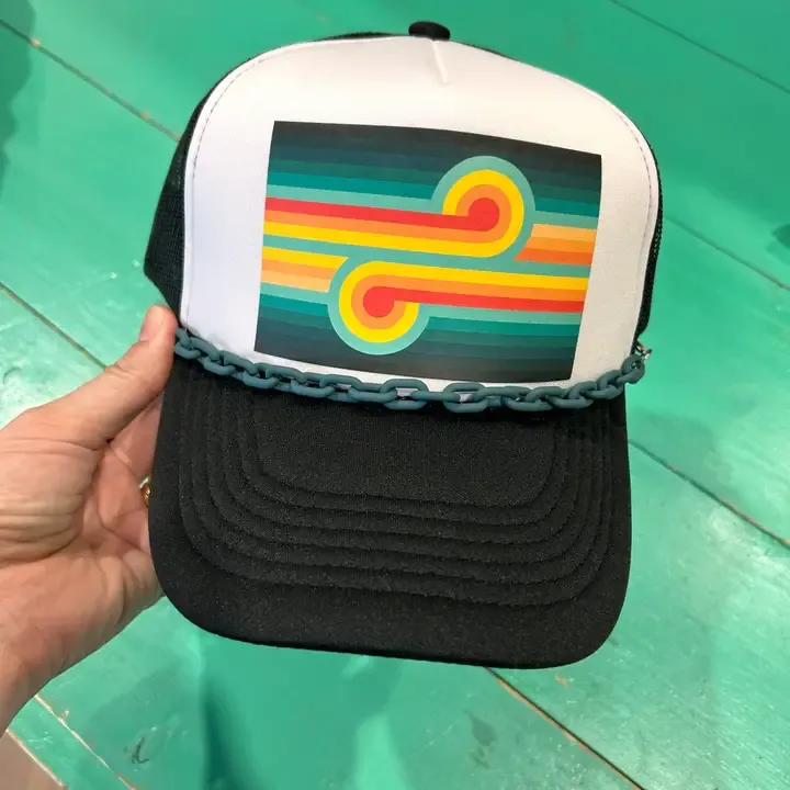 Teal Links Hat Chain