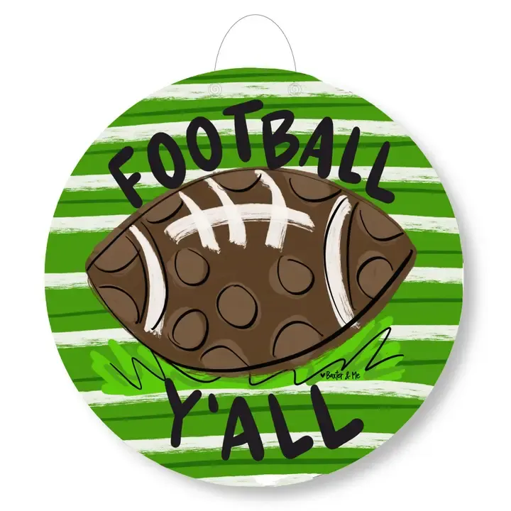 VG Football Ya&#39;ll Door Hanger