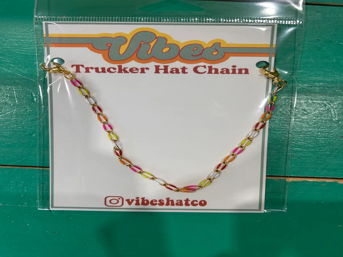 Pink,Orange,Yellow,White Color Hat Chain
