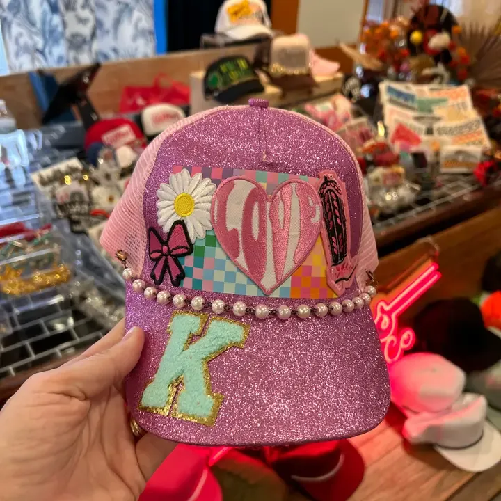 Light Pink Pearl Hat Chain