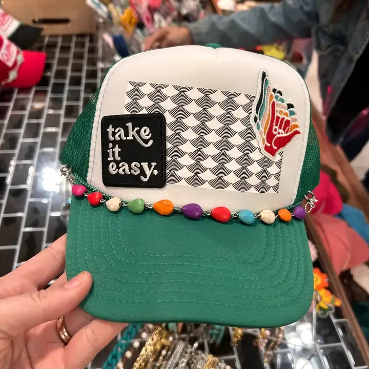 Multi Color Beaded Hat Chain