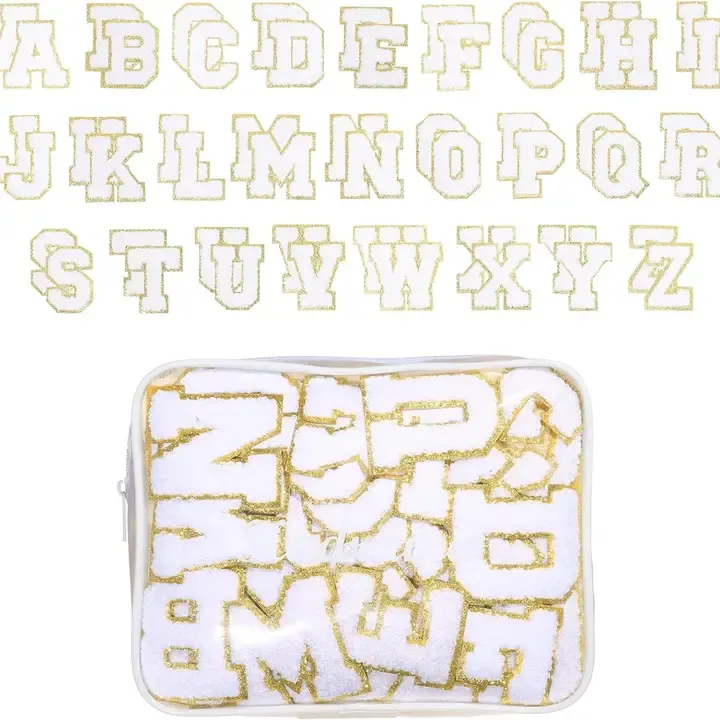Cloud White Chenille Patch