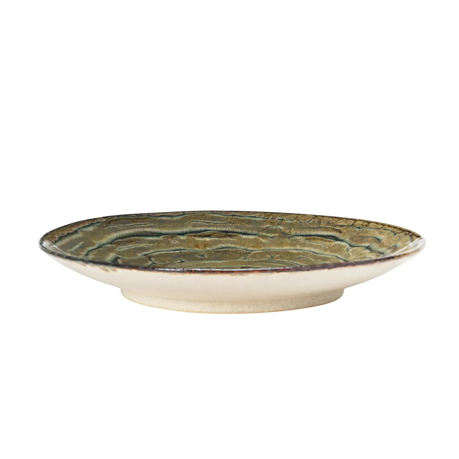 AH2396 Round Stoneware Decorative Platter