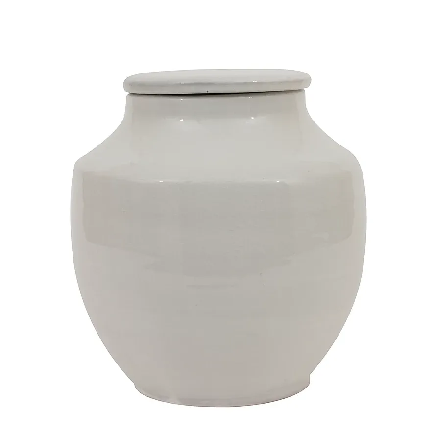 8&quot; Round Terra-cotta Cachepot