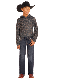 Thick Stitch Emb Bootcut