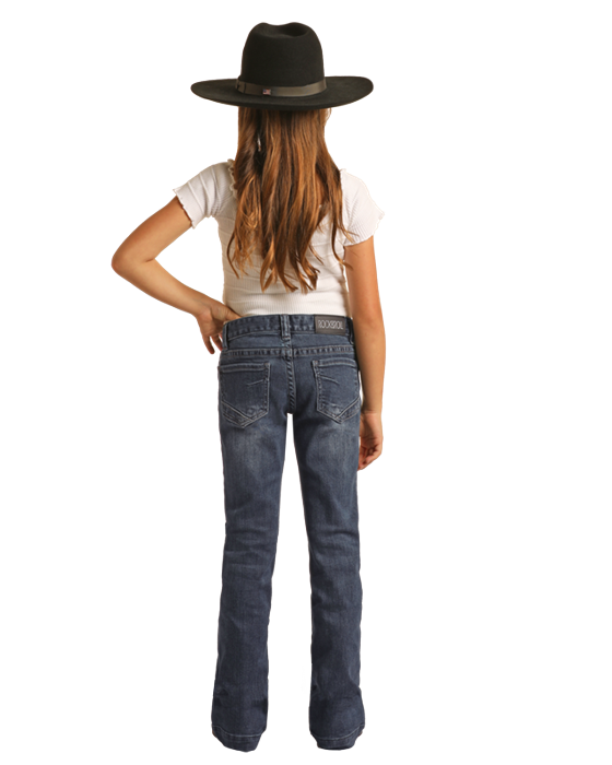 Girls Trouser Dark Vintage Jeans