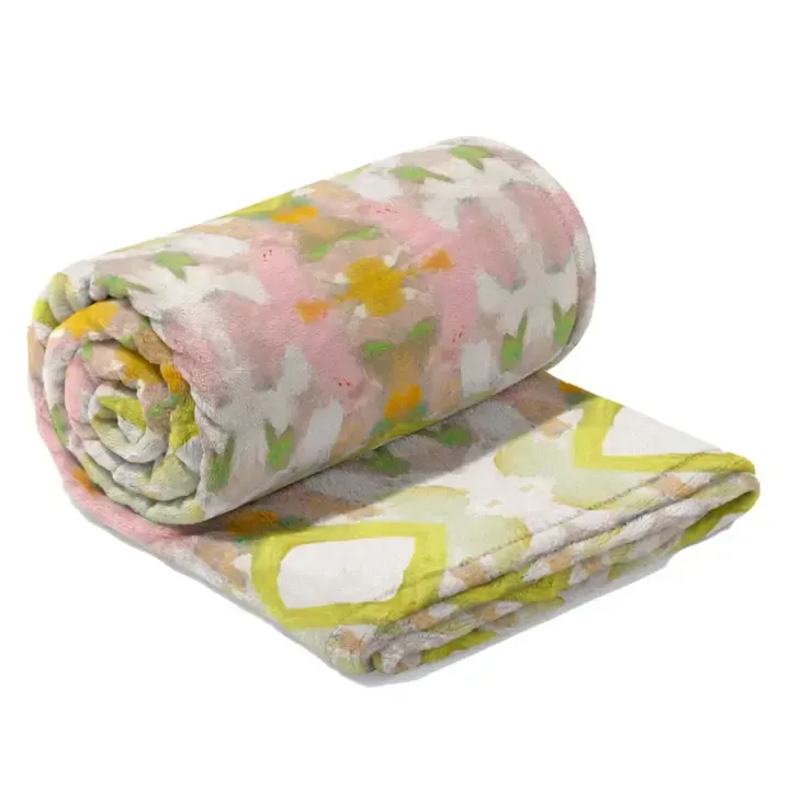 VG Fleece Blanket-White Lotus