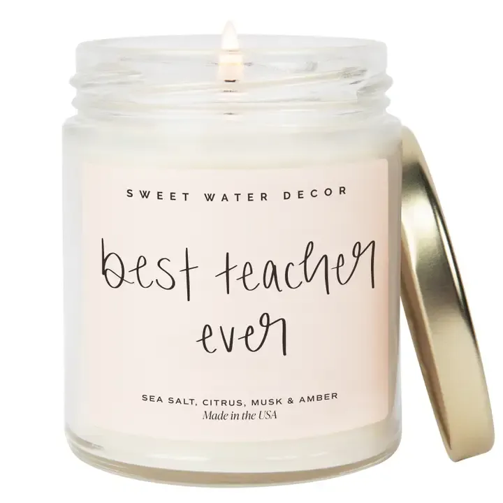 Best Teacher Ever 9oz Soy Candle