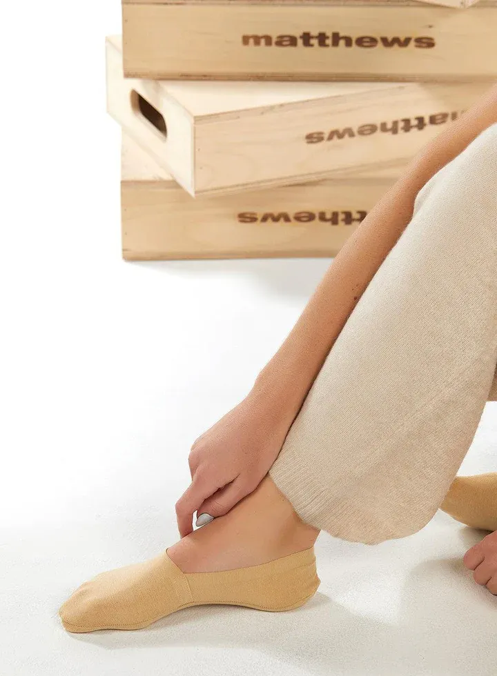 VG Cloud No Show Socks-Beige
