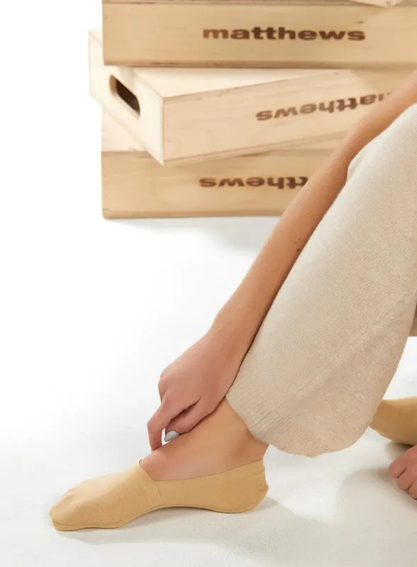 VG Cloud No Show Socks-Beige
