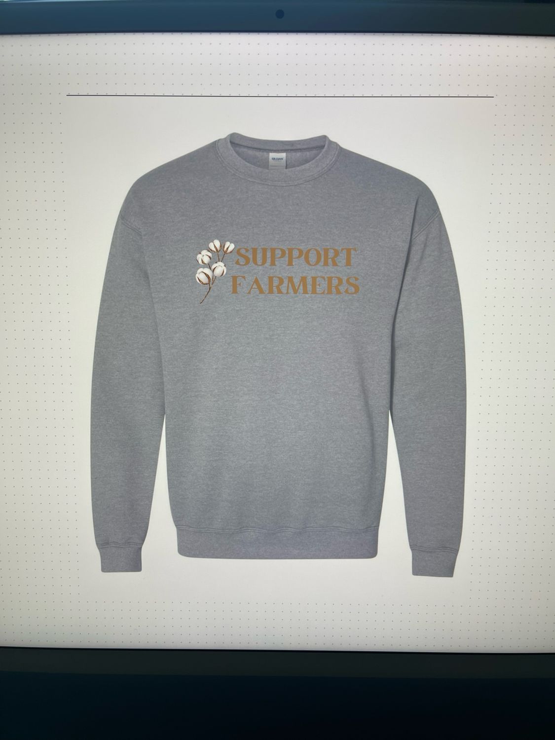 BS Support Farmers Crewneck
