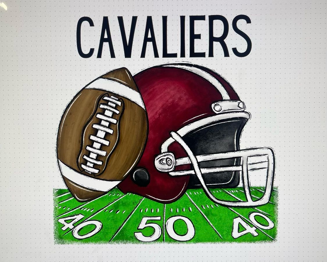 BS Cavaliers Football &amp; Helmet