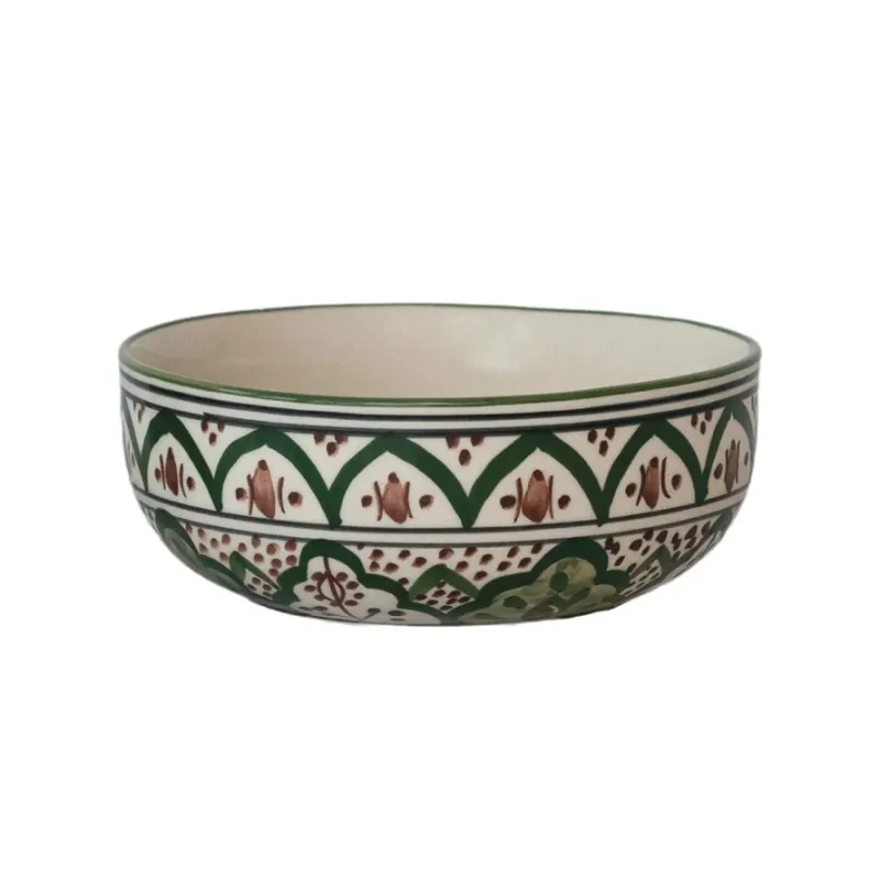 DF9351-Painted Stoneware Bowl