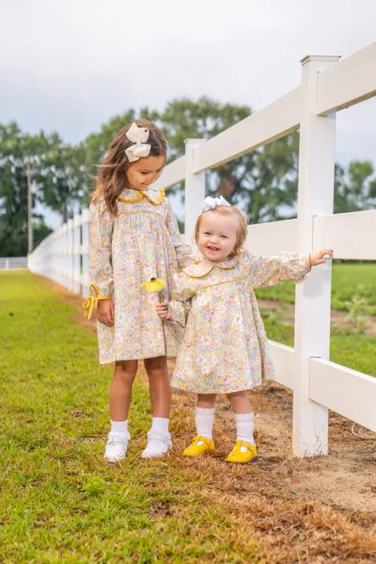 Cecilia Blue &amp; Yellow Floral Dress