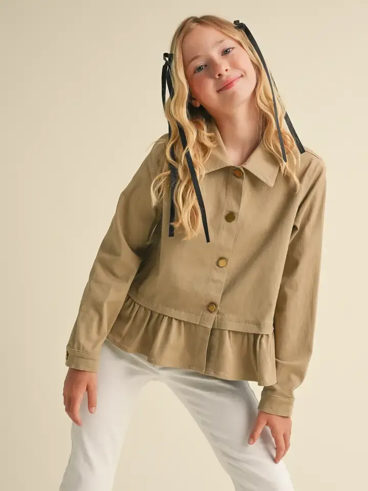 Girls Cropped Field Jacket