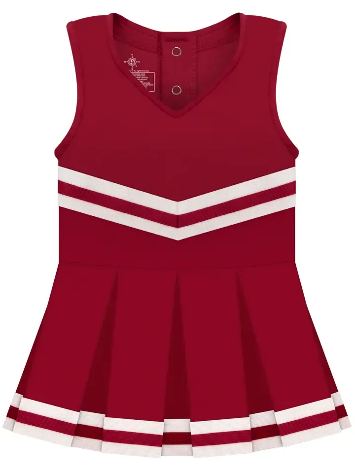 Crimson Cheer Dress Onesie