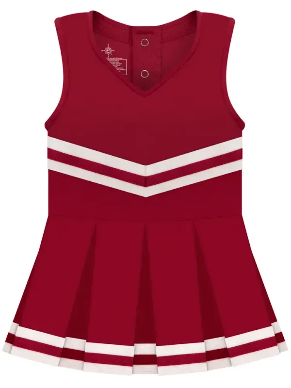 Crimson Cheer Dress Onesie