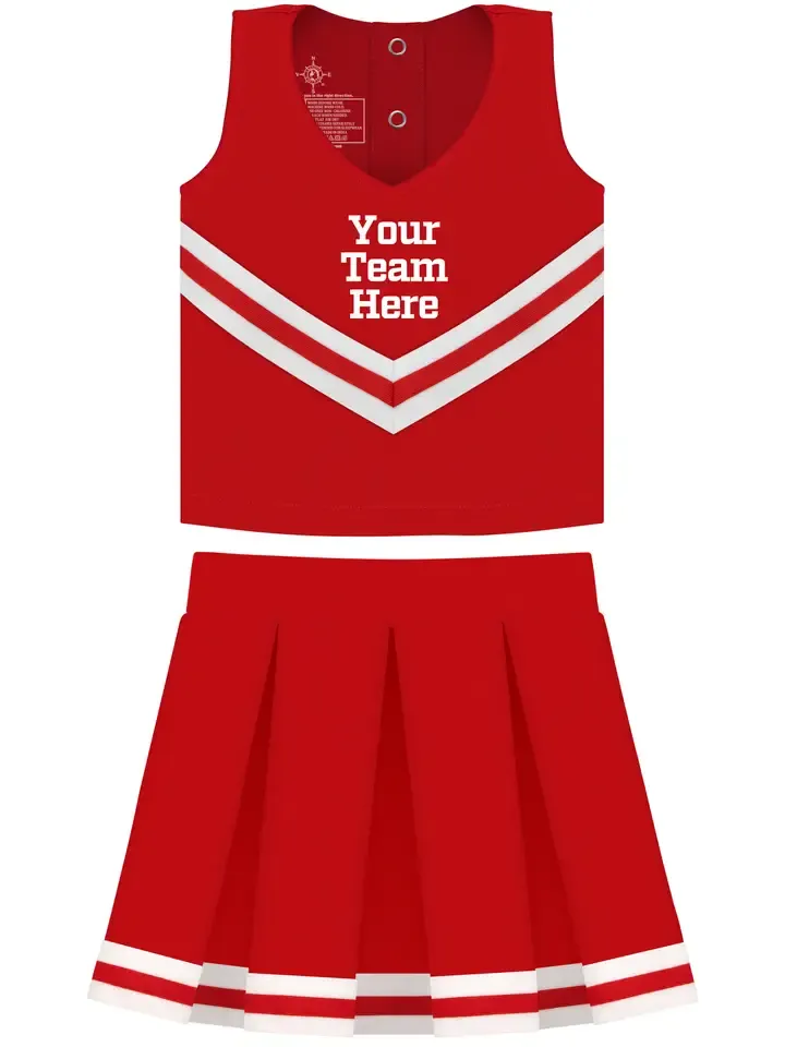 Cheer Dress 3-Piece Red